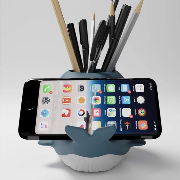 Moby Grey Whale Desk Organizer. - Picture 4 of 7